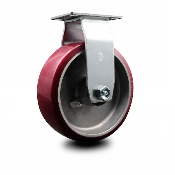 Service Caster 6 Inch Poly on Aluminum Wheel Rigid Caster with Roller Bearing SCC-20R620-PAR - main
